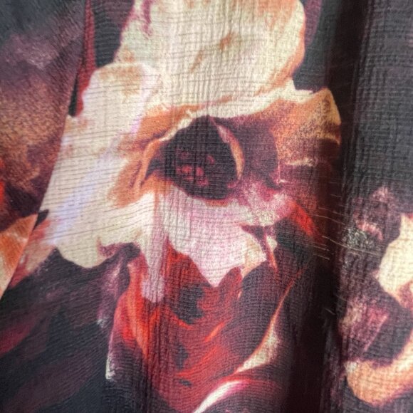 NWOT Kate & Mallory Baby Doll Blouse Size XL Floral Pink BOHO Feminine Fairy - Picture 6 of 10